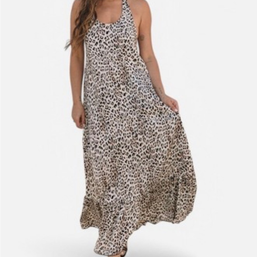 Leopard Print Maxi Dress